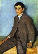 August Macke Farmboy from Tegernsee oil painting reproduction